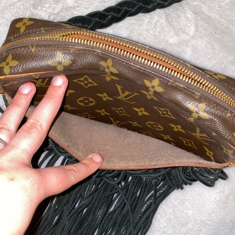 Vintage boho bags— refurbished Louis Vuitton bag